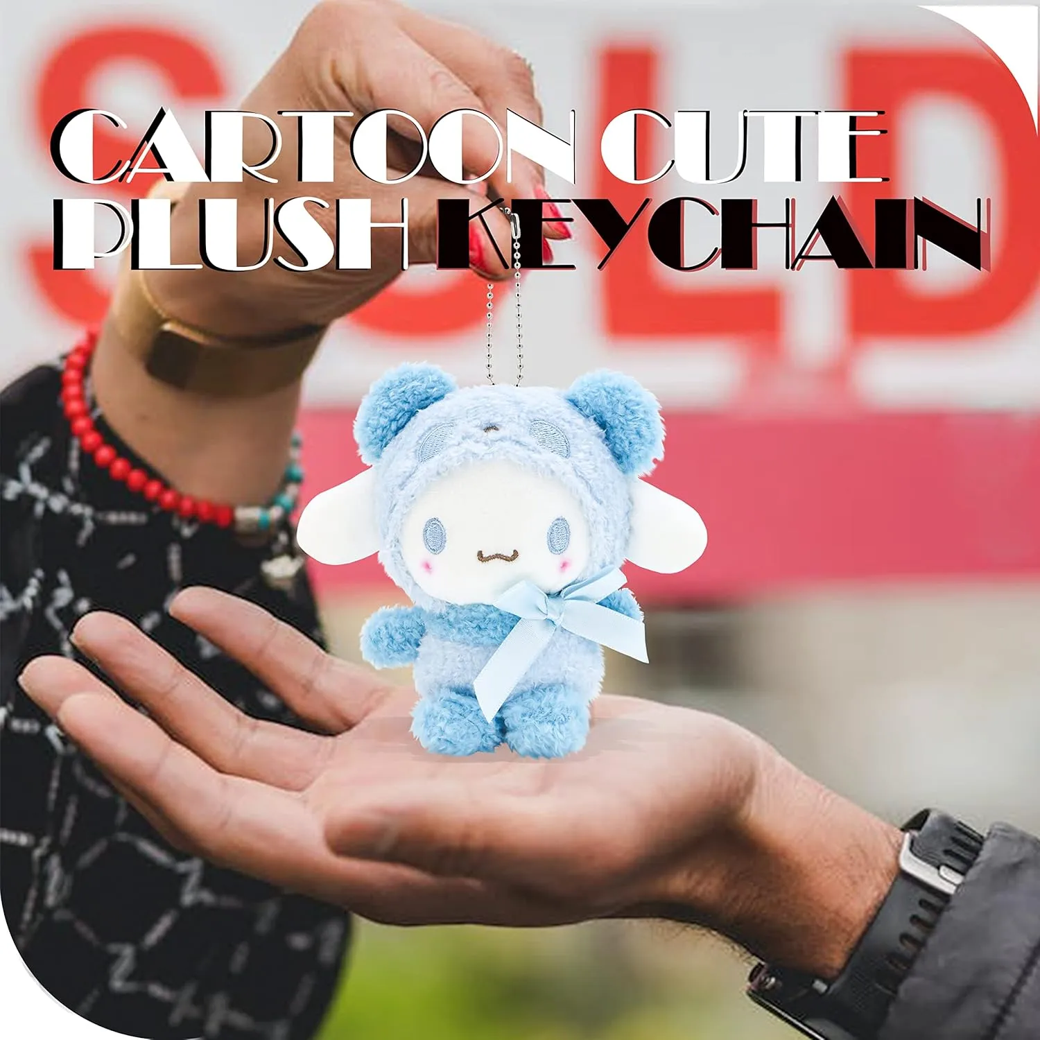 4.7In Cute Plush Keychain Anime Cartoon Figure Pendant,Japan Anime Cartoon Cute Plush Keychain