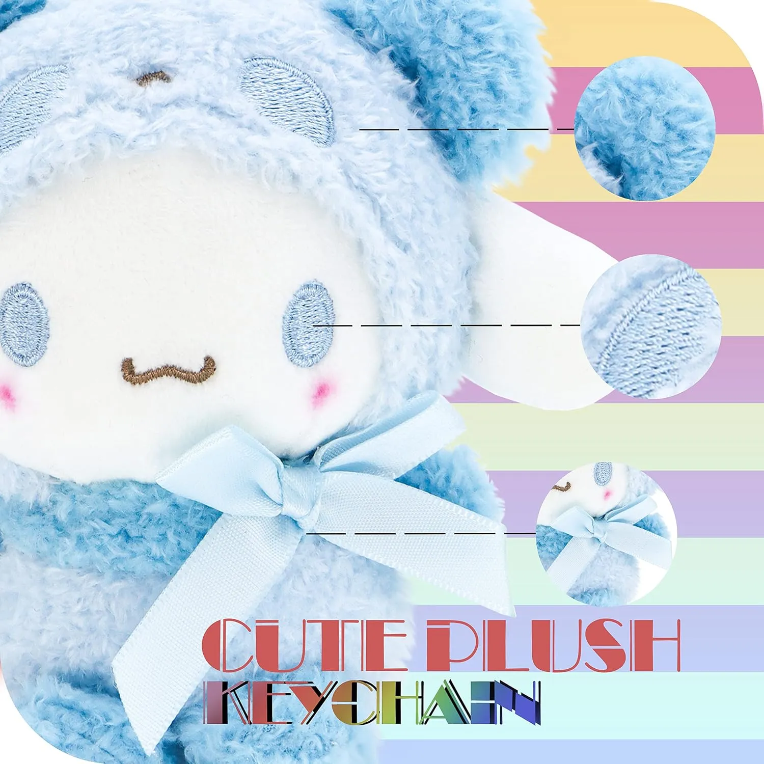 4.7In Cute Plush Keychain Anime Cartoon Figure Pendant,Japan Anime Cartoon Cute Plush Keychain