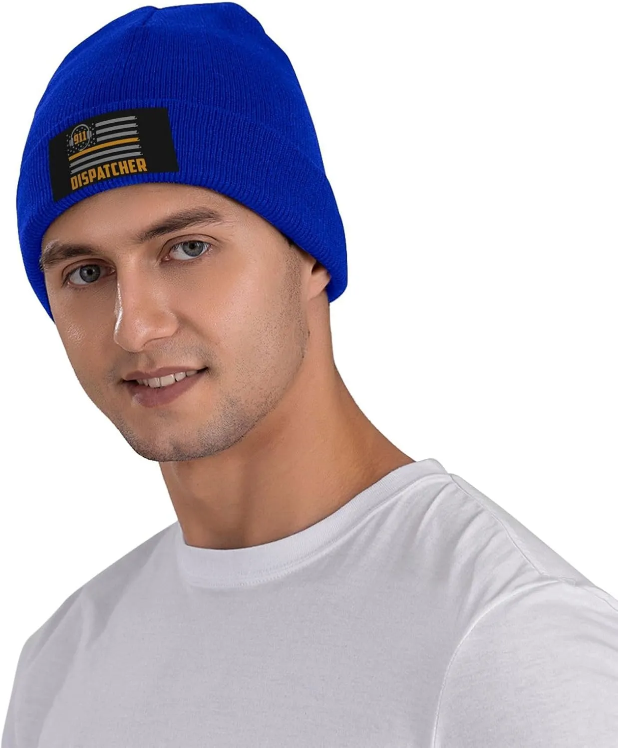911 Dispatcher Beanie Hat Warm Knit Cuffed Beanie Cap Funny Winter Hat for Men Women