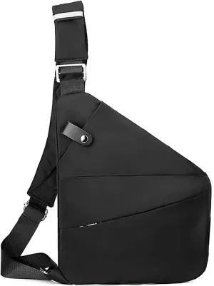 Anti Theft Crossbody Bags, Slim Sling Bag Anti-theft Travel Bag for Women Men, Lightweight Chest Shoulder Backpack