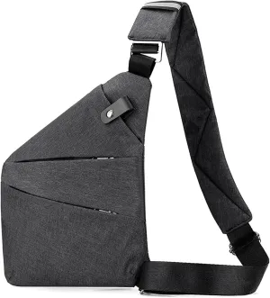 Anti Theft Crossbody Bags, Slim Sling Bag Anti-theft Travel Bag for Women Men, Lightweight Chest Shoulder Backpack