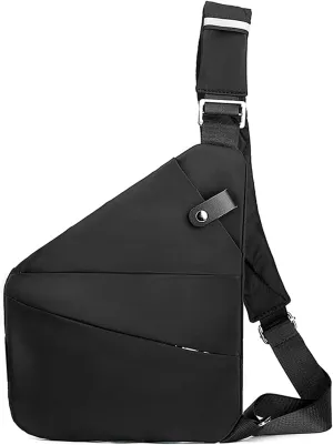 Anti Theft Crossbody Bags, Slim Sling Bag Anti-theft Travel Bag for Women Men, Lightweight Chest Shoulder Backpack