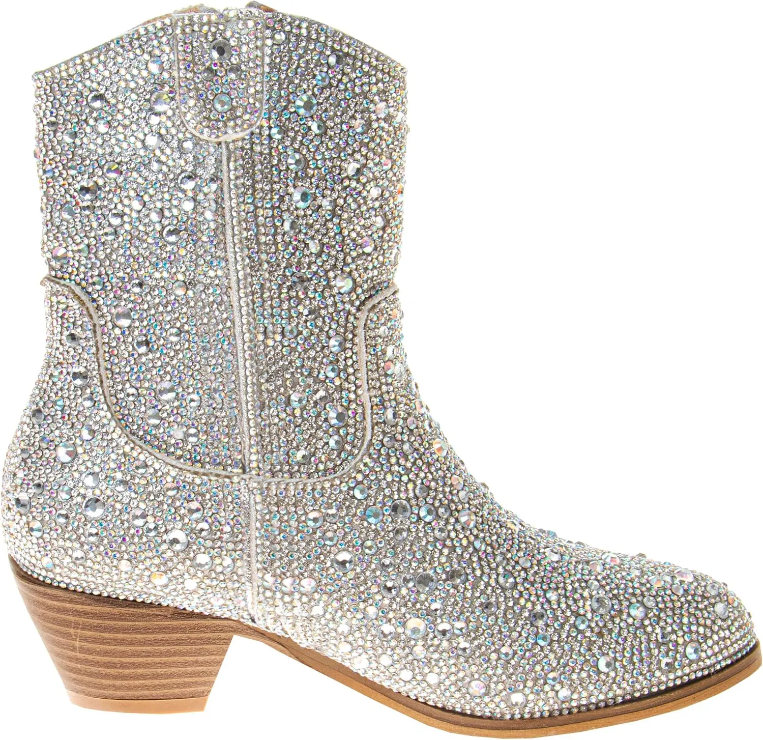 Badgley Mischka Girls Dress Cowgirl Boots - Kids Party Heel Pumps Slip On Cowboy Boot (Little Kid/Big Kid)