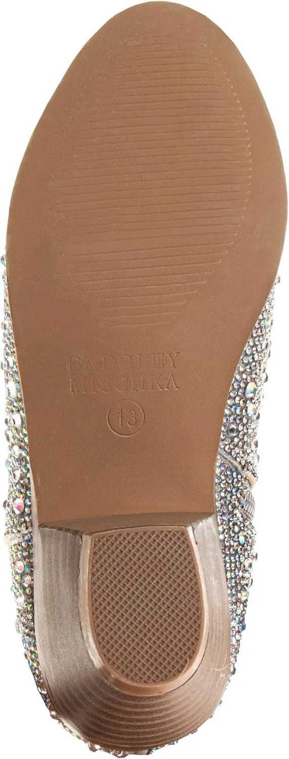 Badgley Mischka Girls Dress Cowgirl Boots - Kids Party Heel Pumps Slip On Cowboy Boot (Little Kid/Big Kid)