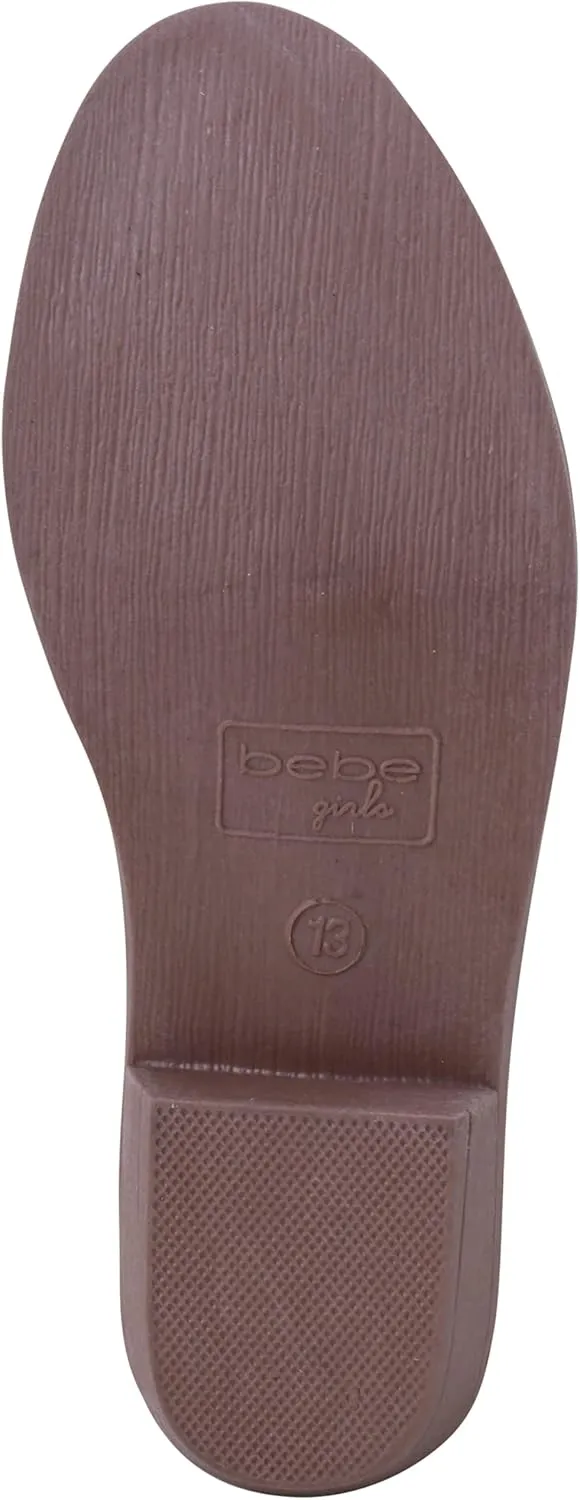 bebe Girls Cowboy Boots - Classic Western Country Cowgirl Boots - Mid Calf Riding Shoes for Toddlers Little and Big Girls