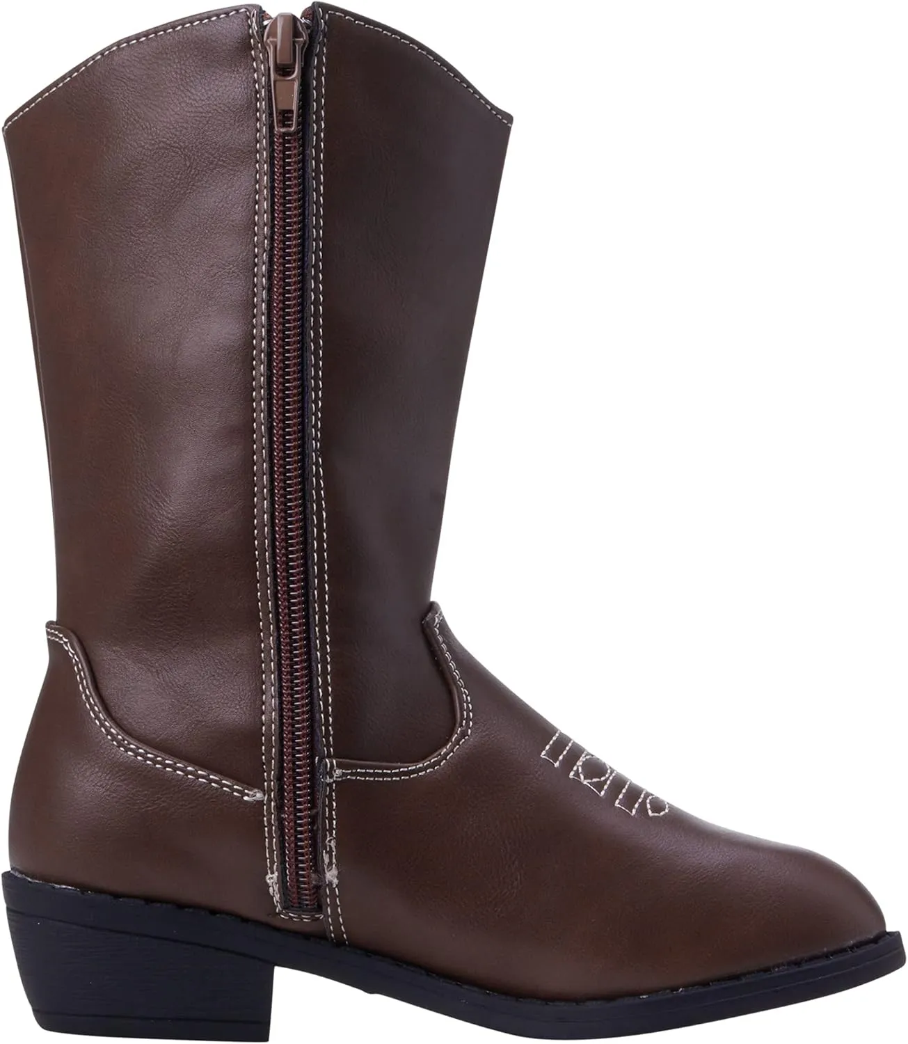 bebe Girls Cowboy Boots - Classic Western Country Cowgirl Boots - Mid Calf Riding Shoes for Toddlers Little and Big Girls