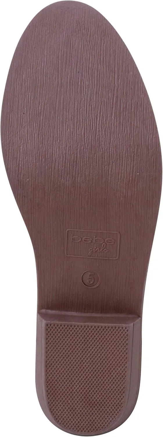 bebe Girls Cowboy Boots - Classic Western Country Cowgirl Boots - Mid Calf Riding Shoes for Toddlers Little and Big Girls