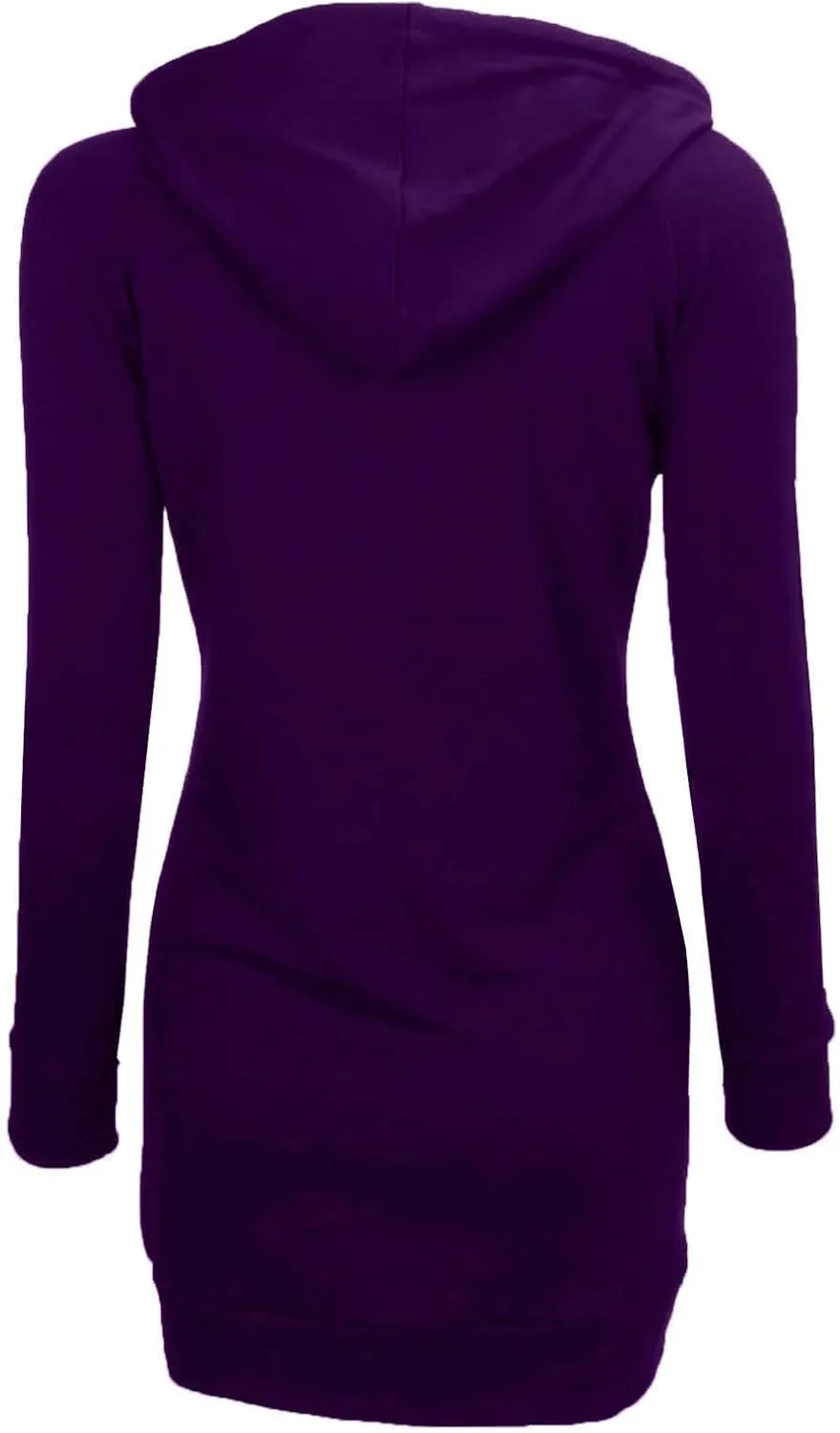 BEPEI Womens Long Sleeve Tunic Hoodie Dressy String Sweatshirts With Pockets