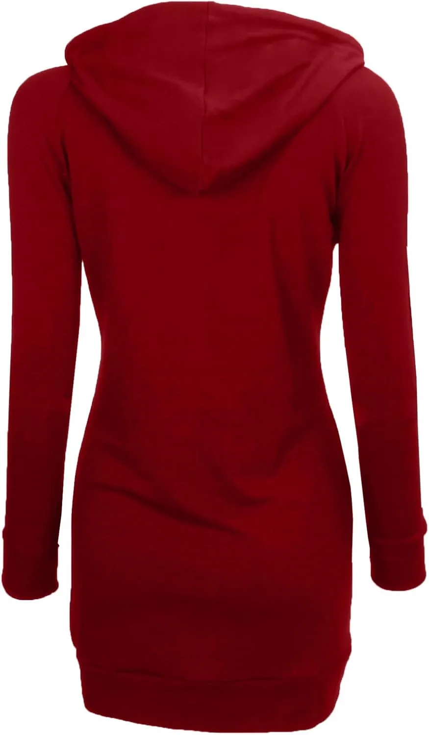 BEPEI Womens Long Sleeve Tunic Hoodie Dressy String Sweatshirts With Pockets