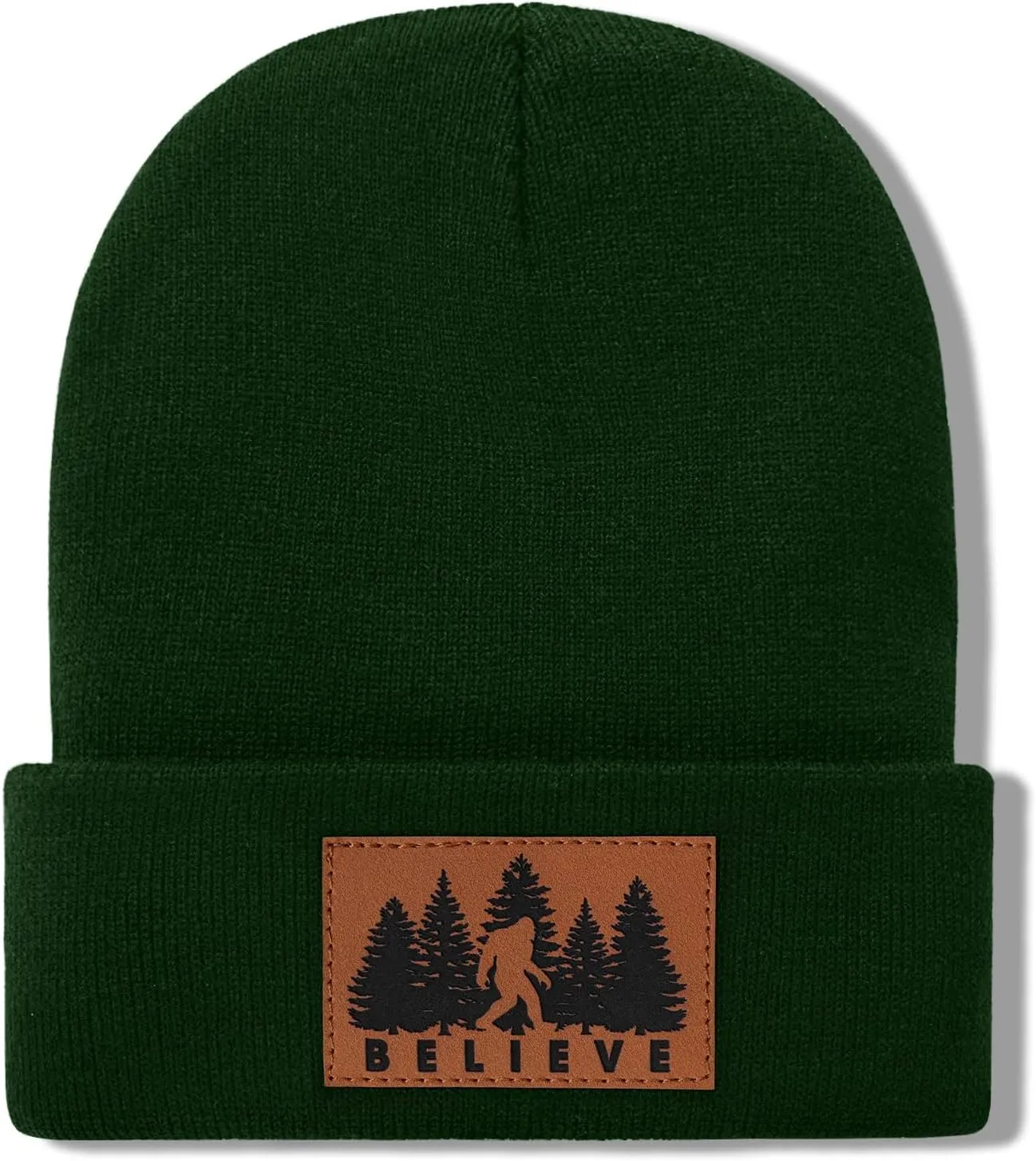 Bigfoot Beanie for Men - Sasquatch Hat Winter Knit Cuffed Beanie for Women - Bigfoot Gifts for Christmas & New Year