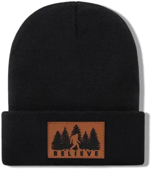 Bigfoot Beanie for Men - Sasquatch Hat Winter Knit Cuffed Beanie for Women - Bigfoot Gifts for Christmas & New Year