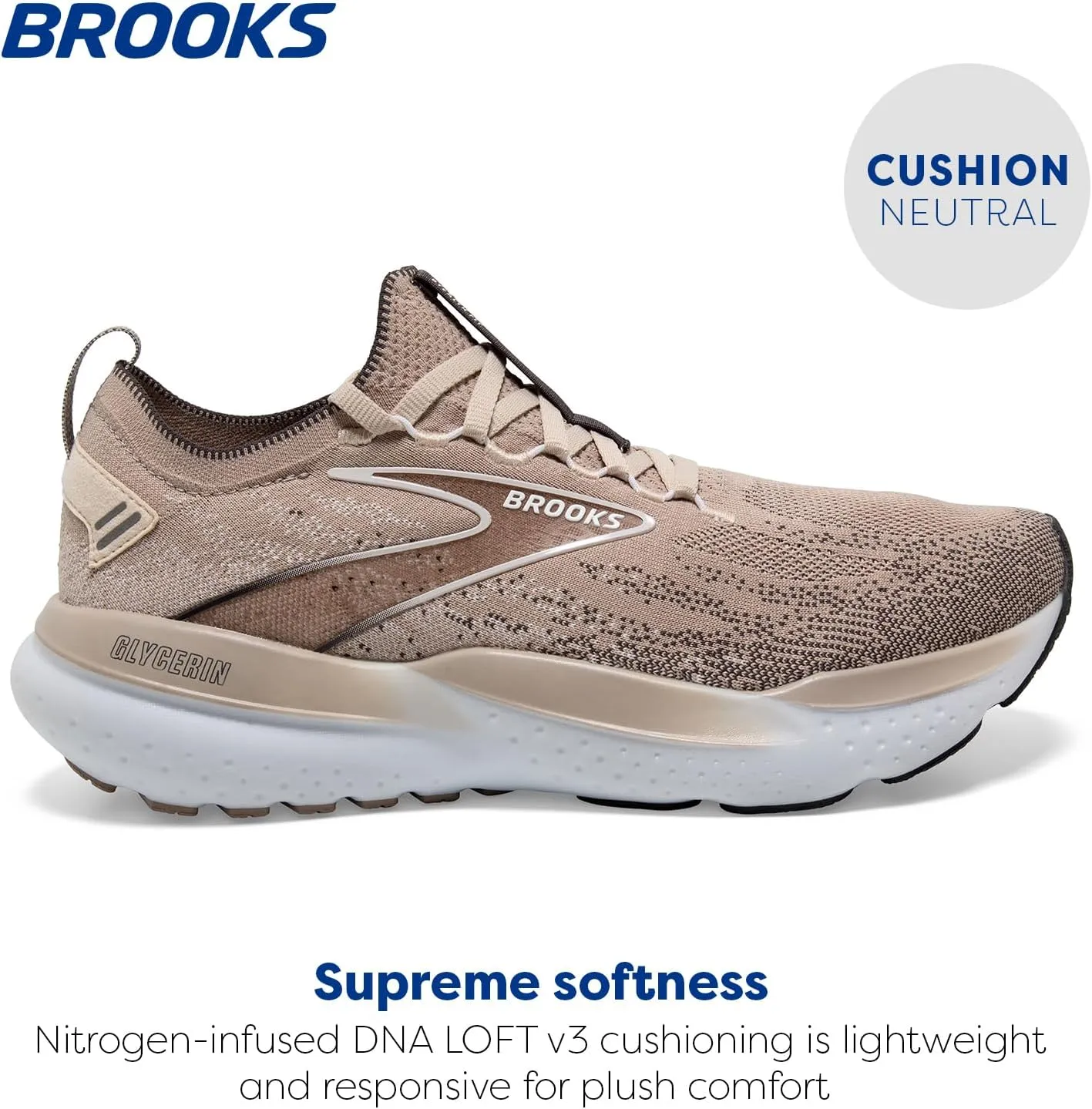 Brooks Men??s Glycerin Stealthfit 21 Neutral Running Shoe