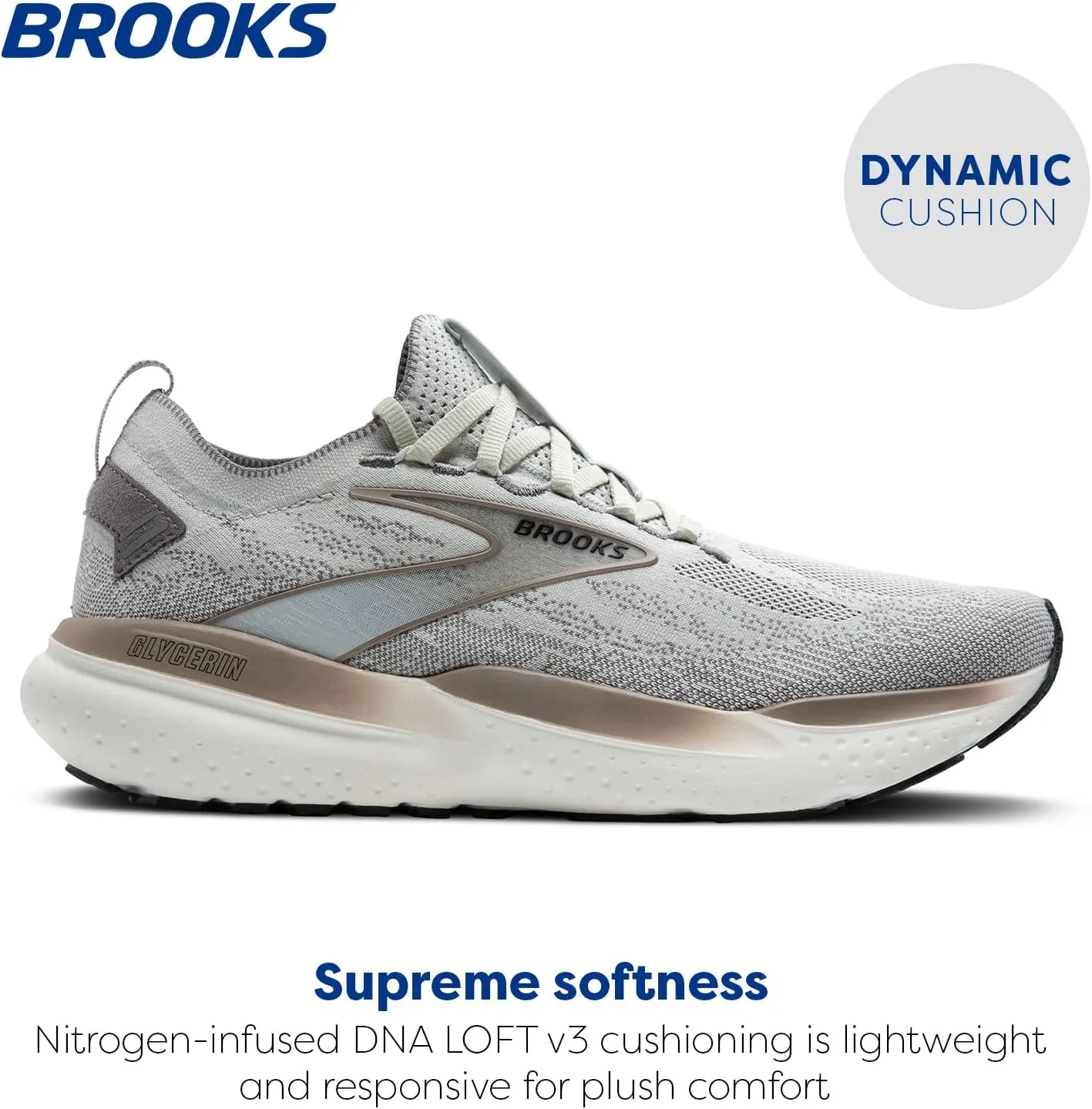 Brooks Men??s Glycerin Stealthfit 21 Neutral Running Shoe