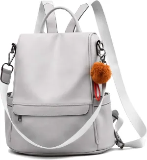 CHERUTY Women Backpack Purse PU Leather Anti-theft Casual Shoulder Bag Fashion Ladies Satchel Bags