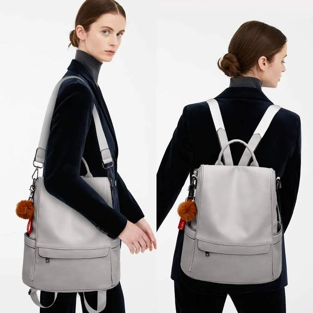 CHERUTY Women Backpack Purse PU Leather Anti-theft Casual Shoulder Bag Fashion Ladies Satchel Bags