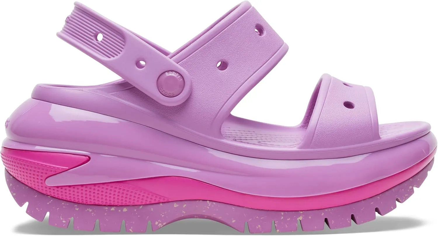 Crocs Unisex-Adult Classic Mega Crush Sandal | Platform Sandals