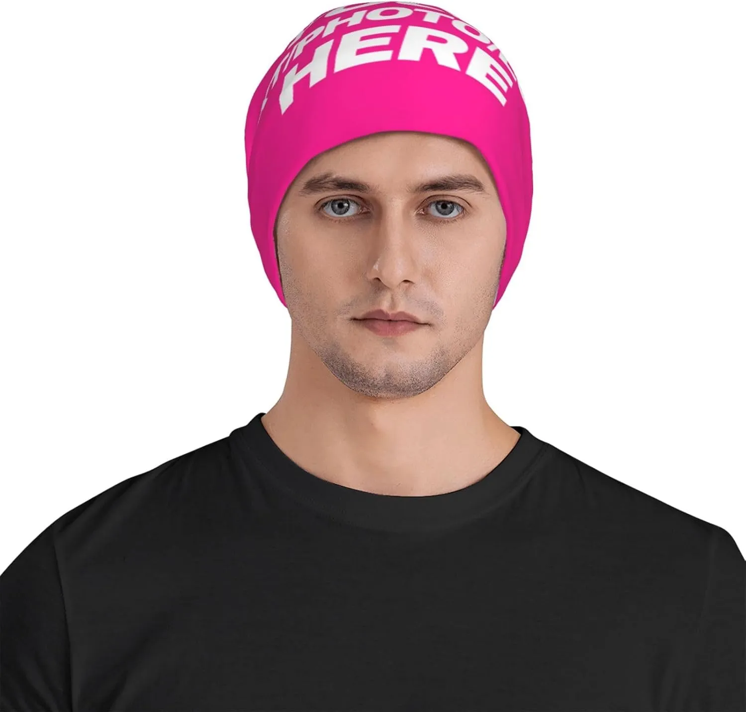 Custom Beanie for Men Women Customized Beanies Design Your Own Text/Photo/Logo/Image/Name/Picture Personalized Skull Cap