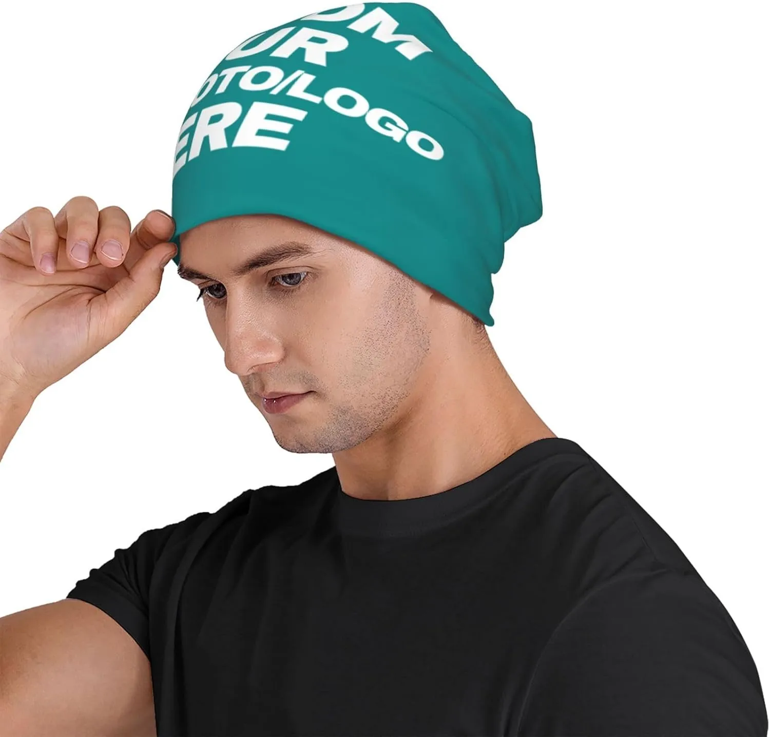 Custom Beanie for Men Women Customized Beanies Design Your Own Text/Photo/Logo/Image/Name/Picture Personalized Skull Cap