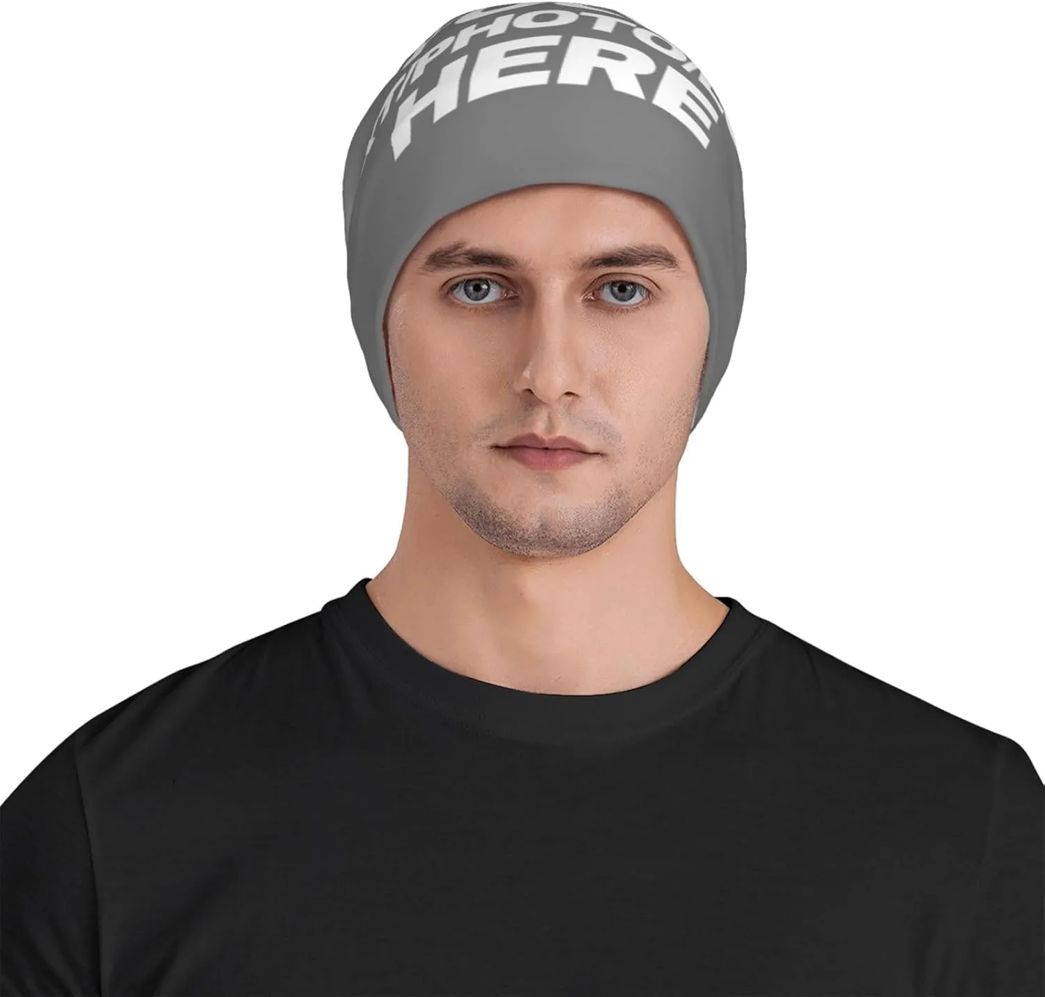 Custom Beanie for Men Women Customized Beanies Design Your Own Text/Photo/Logo/Image/Name/Picture Personalized Skull Cap