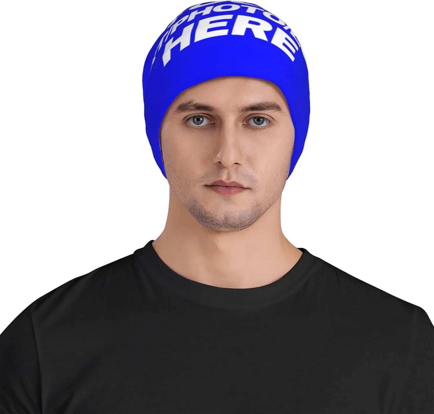 Custom Beanie for Men Women Customized Beanies Design Your Own Text/Photo/Logo/Image/Name/Picture Personalized Skull Cap