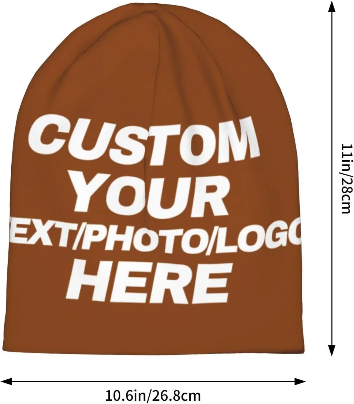 Custom Beanie for Men Women Customized Beanies Design Your Own Text/Photo/Logo/Image/Name/Picture Personalized Skull Cap