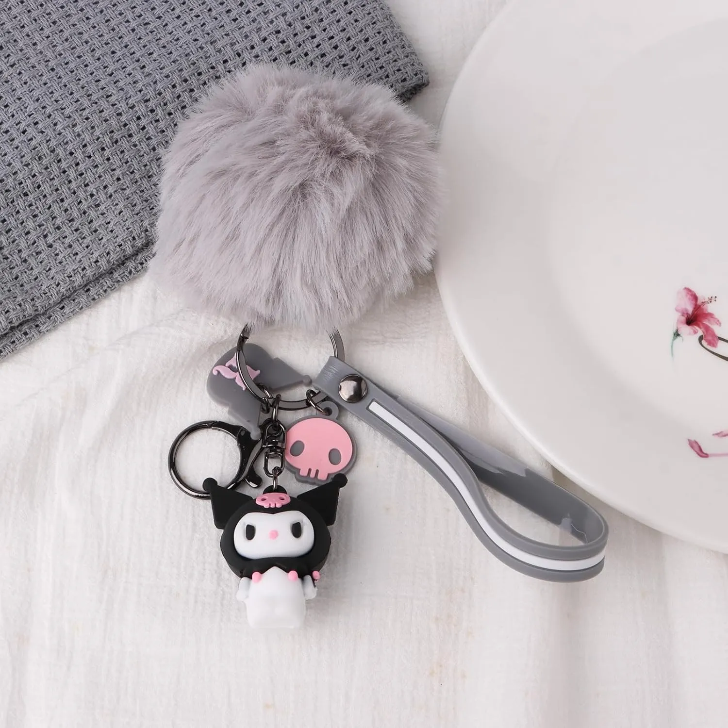 Cute Keychains for Girls,Kawaii Car Keychain Accessories,Key Purse Handbag Charms for Women