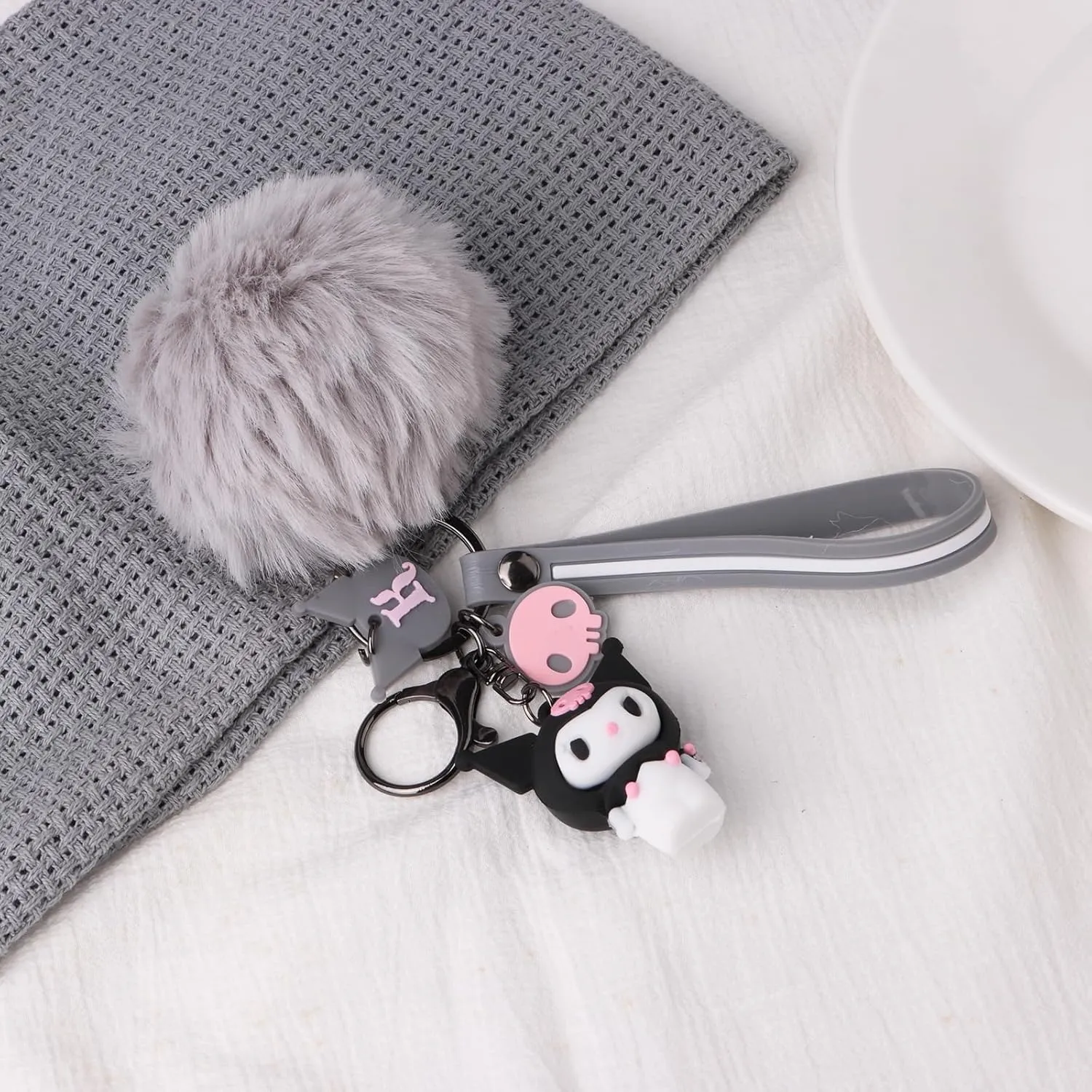 Cute Keychains for Girls,Kawaii Car Keychain Accessories,Key Purse Handbag Charms for Women