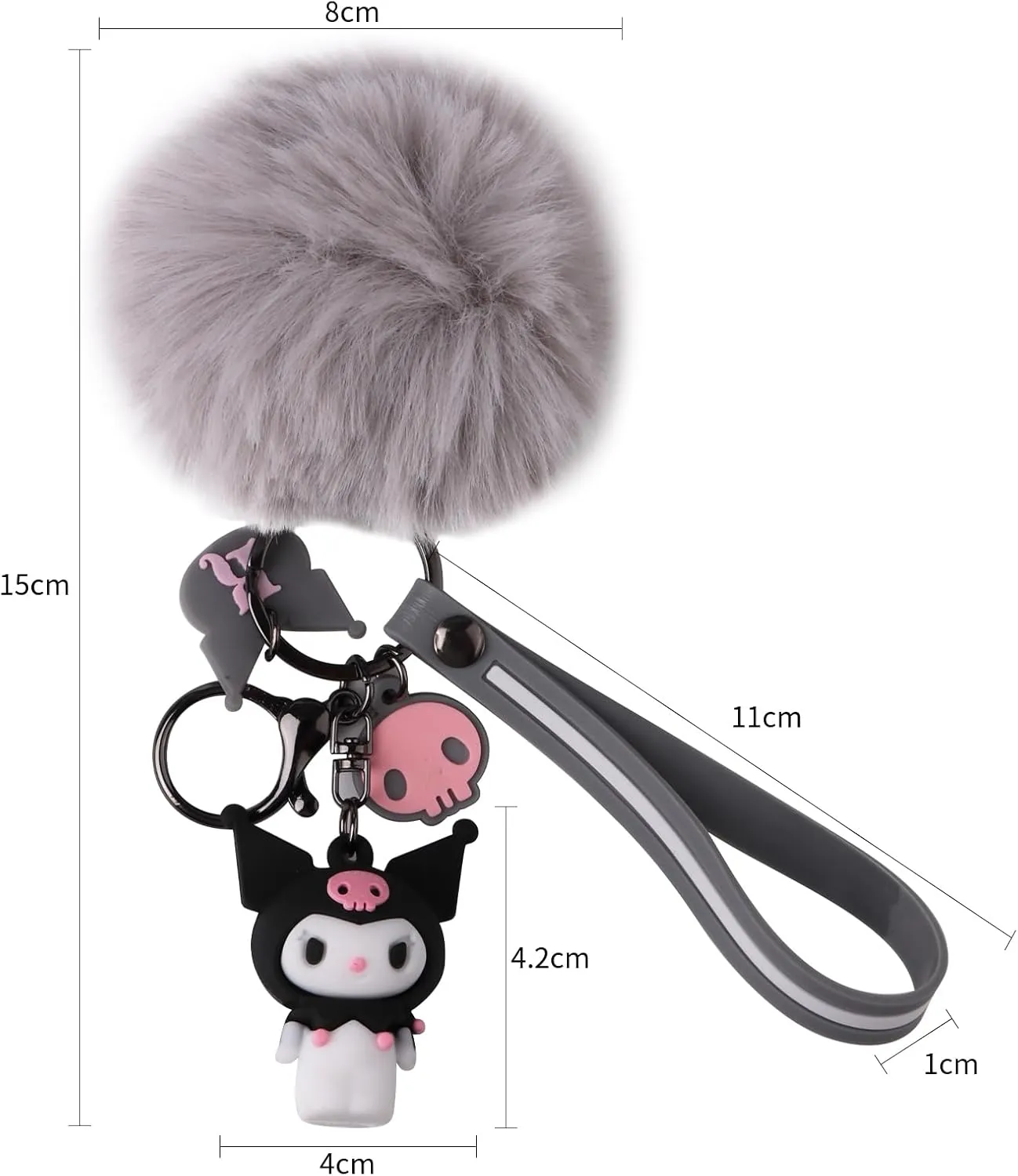 Cute Keychains for Girls,Kawaii Car Keychain Accessories,Key Purse Handbag Charms for Women