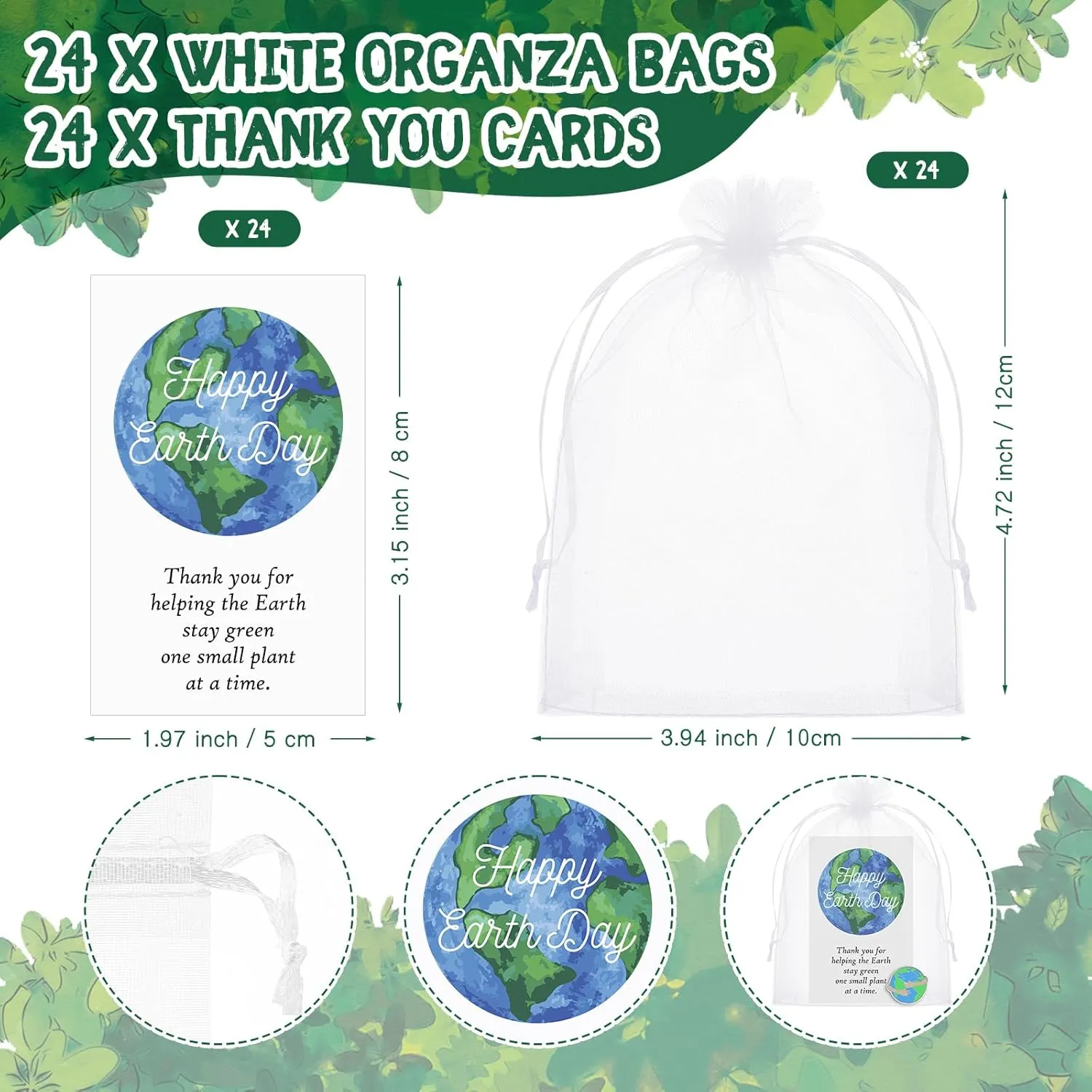 Earth Day Party Favors Tree Keychain Bulk Thank You Gift Ornament Save the Planet Accessories for 2025 Green Week