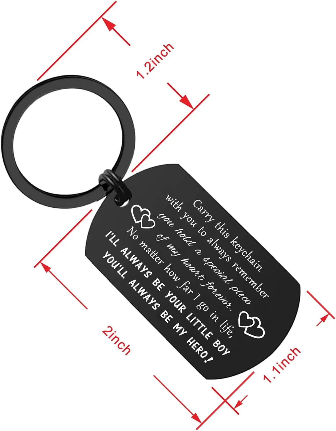 ENGZHI Fathers Day Dad Gifts - Drive Safe I Love You Keychain from Daughter Son, Daddy Birthday Gift Ideas Chirstmas for Men