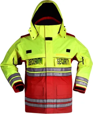First Class Men's High Visibility Waterproof Parka Jackets with Reflective Tape