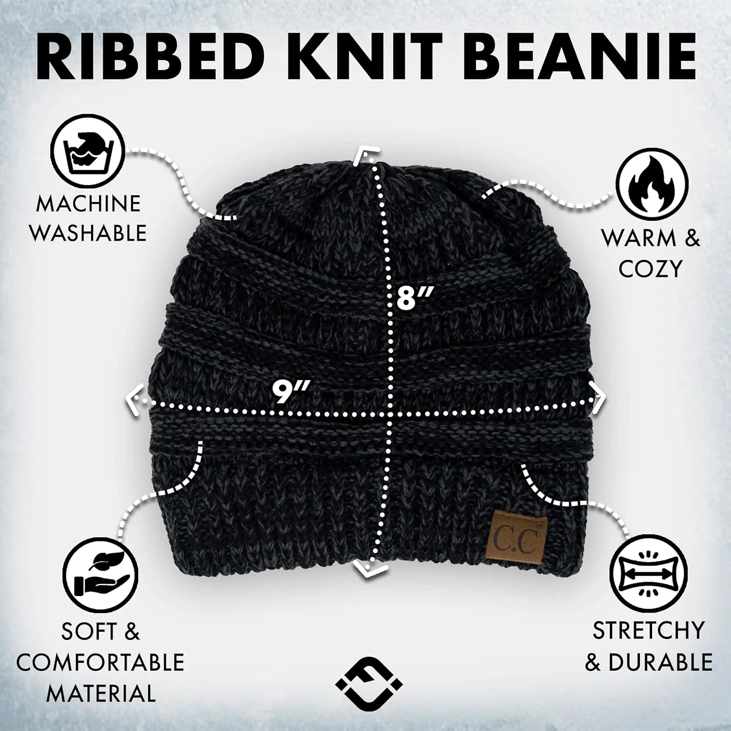 Funky Junque Cozy Pom Beanie - Stylish Winter Hat for All Seasons & Outdoor Activities