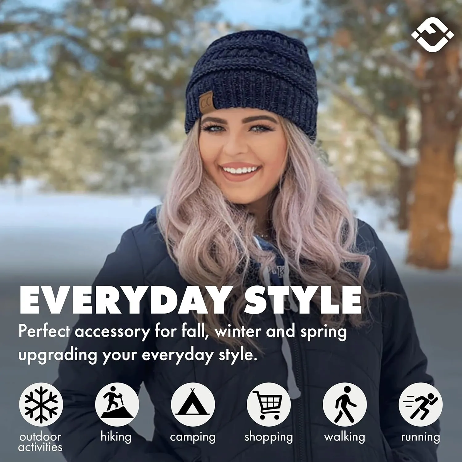 Funky Junque Cozy Pom Beanie - Stylish Winter Hat for All Seasons & Outdoor Activities