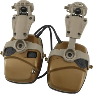 Hearing Protection Noise Cancelling Sound Amplification with Gel Ear Pad/ARC Rail Adapter Ideal for Shooting Sport