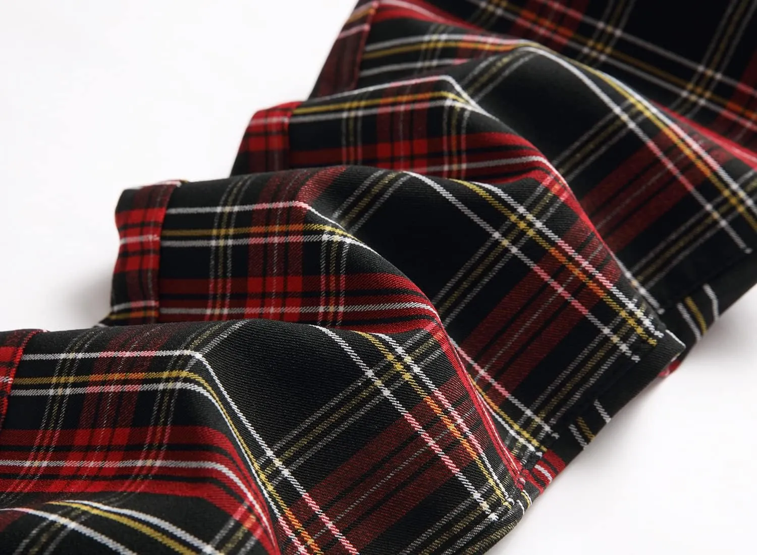 JE&NS Men's Stretch Slim Fit Flat-Front Casual Skinny Chinos Plaid Dress Pants