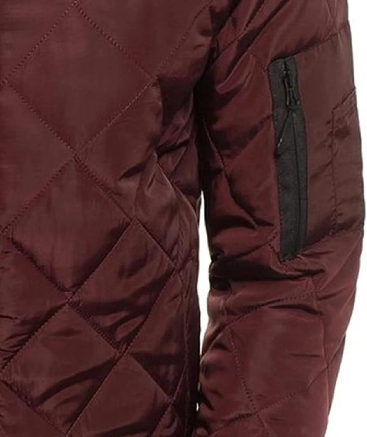 JEsilunmaMY Men's Quilted Jacket Diamond Winter Coat Zip Up Solid Color Bomber Padded Jacket Lightweight Cotton Windbreaker