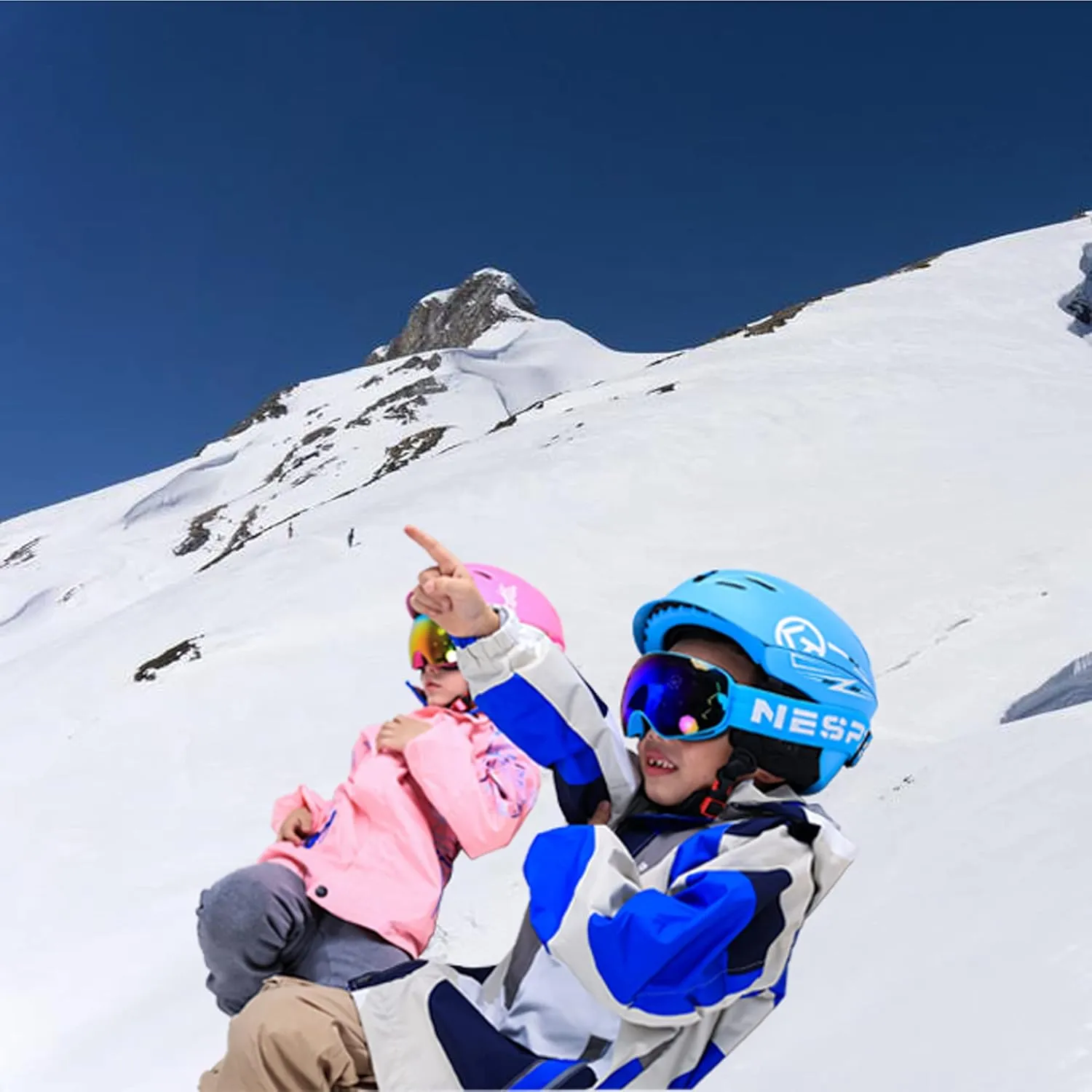 Kids Ski Helmet Snowboard Helmet for Youth and Toddler w/Matching Goggles Age 2-6 Years and 5-12 Years ASTM Certified