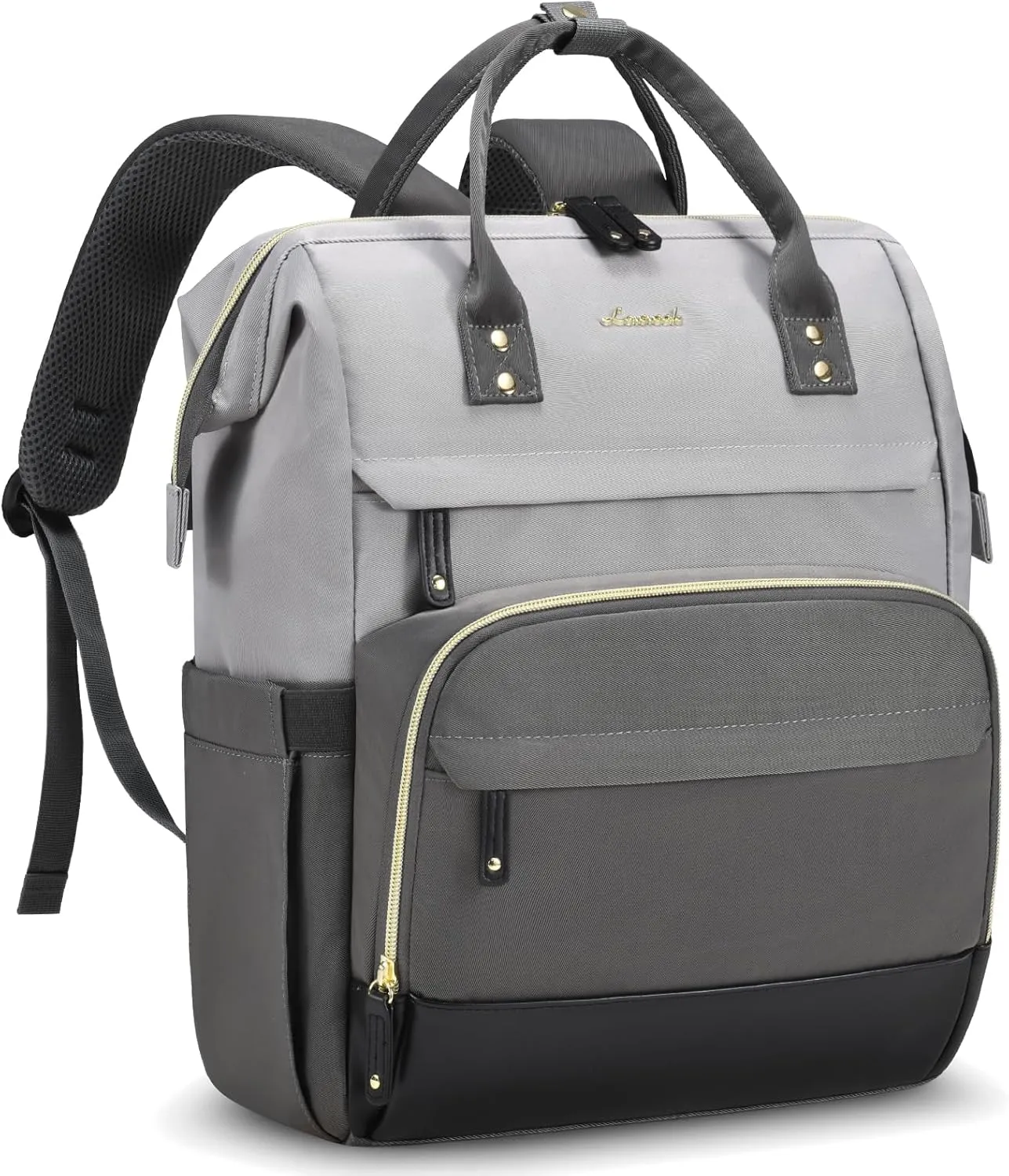 LOVEVOOK Laptop Backpack for Women, 17 Inch Work Business Backpacks Purse with USB Port, Large Capacity Teacher Nurse Bag College Backbag, Waterproof Casual Daypack for Travel