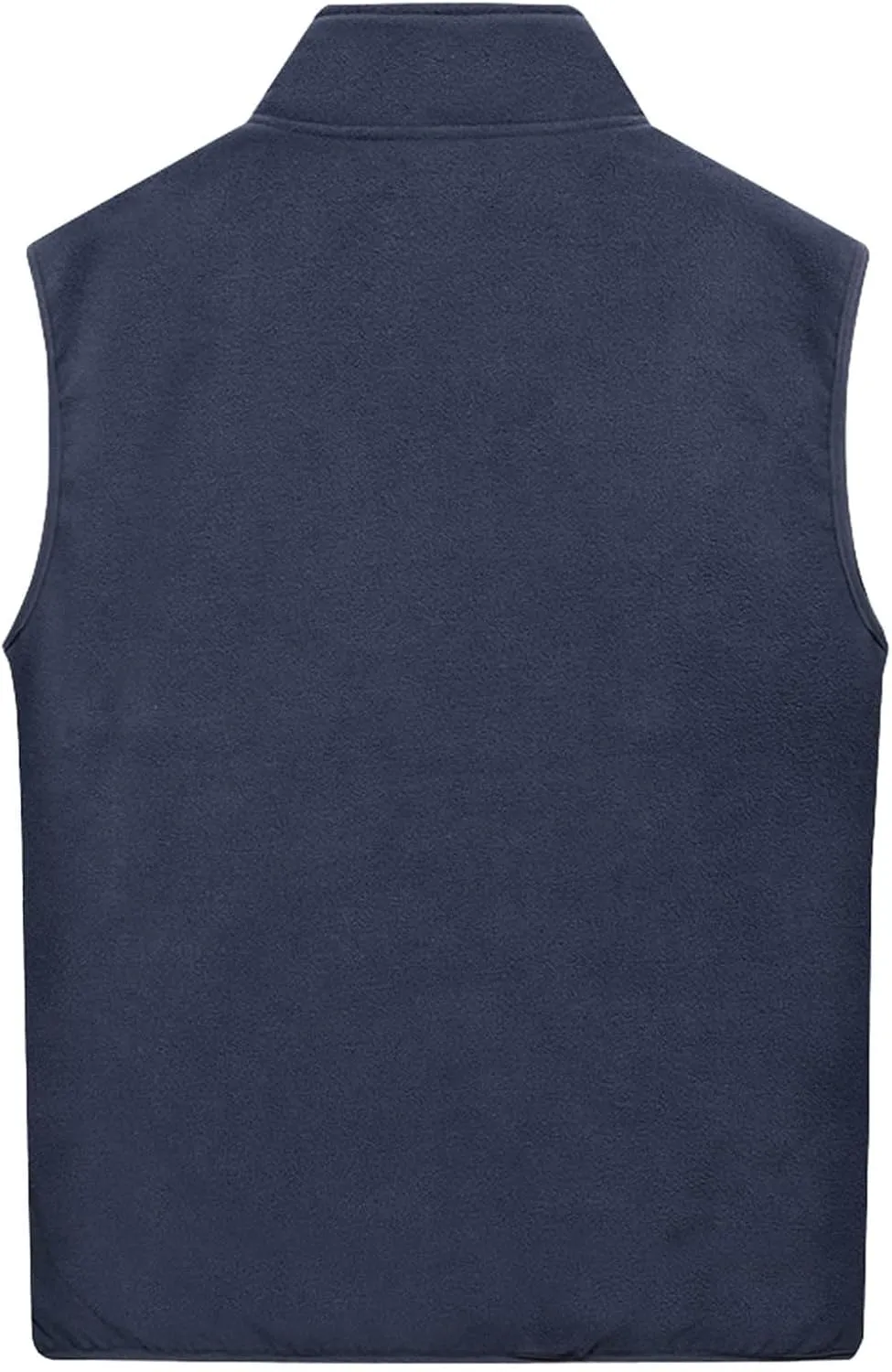 Men Fleece Vest Full Zip Outerwear Vests Plus Size Winter Vest Sleeveless Fleece Jackets Big and Tall Thermal Vest