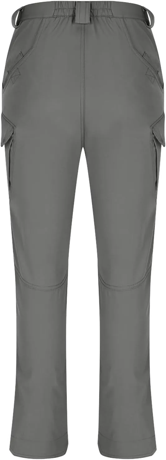 Mens Cargo Pants Slim Fit Casual Stretch Multi Pockets Hiking Stylish Tactical Trousers Quick Dry with Belt Loops S-3XL