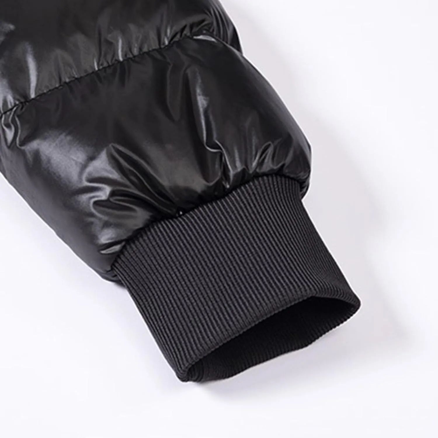 Mens Warm Winter Coat Full Zip Puffer Jacket Bomber Jacket Snow Waterproof Down Jackets Outdoor Padded Jacket