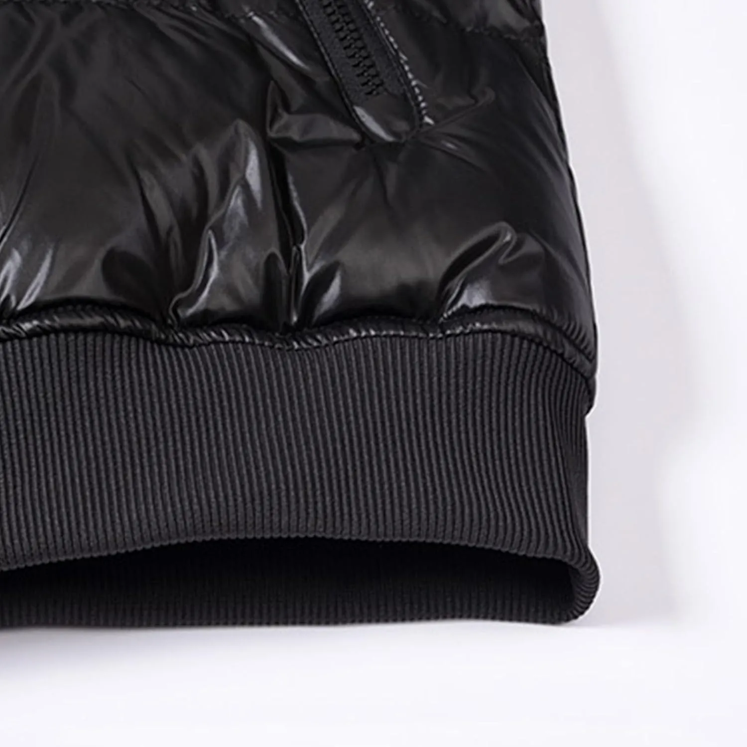 Mens Warm Winter Coat Full Zip Puffer Jacket Bomber Jacket Snow Waterproof Down Jackets Outdoor Padded Jacket