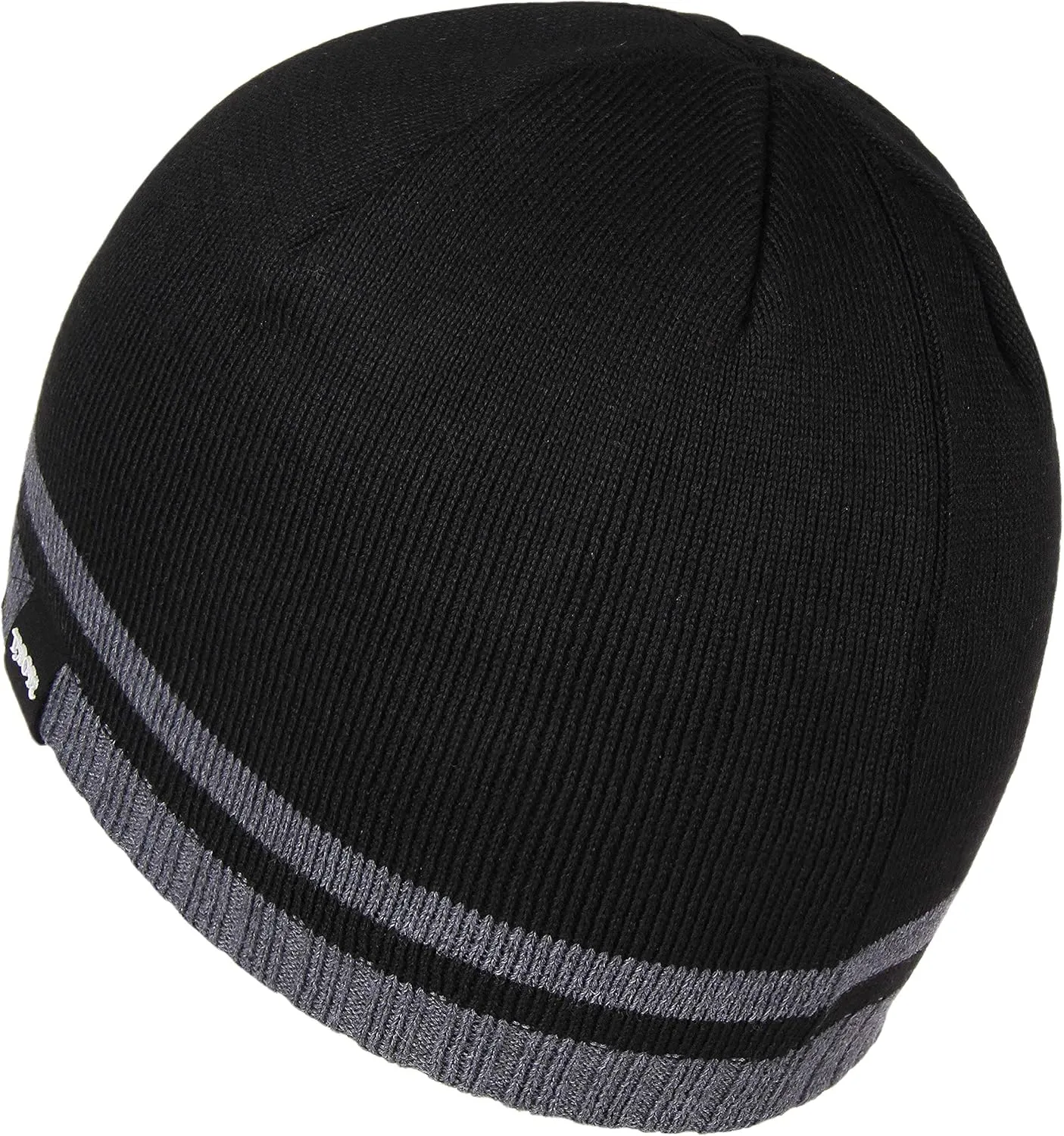 Mens Winter Beanie Hat Warm Knit Cuffed Plain Toboggan Ski Skull Cap (3 Patterns)
