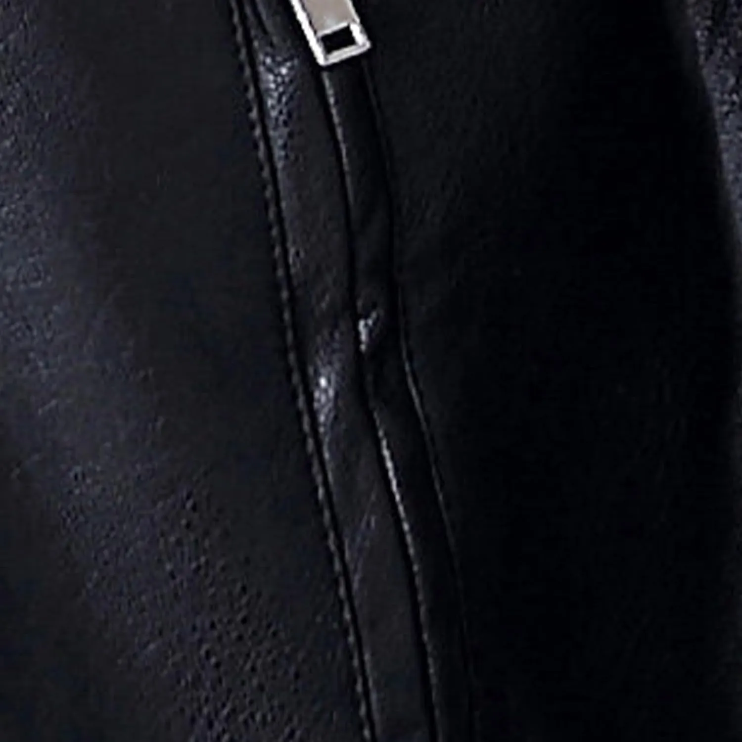 Men's Winter Warm Leather Jacket Fleece Lined Motorcycle Biker Coats