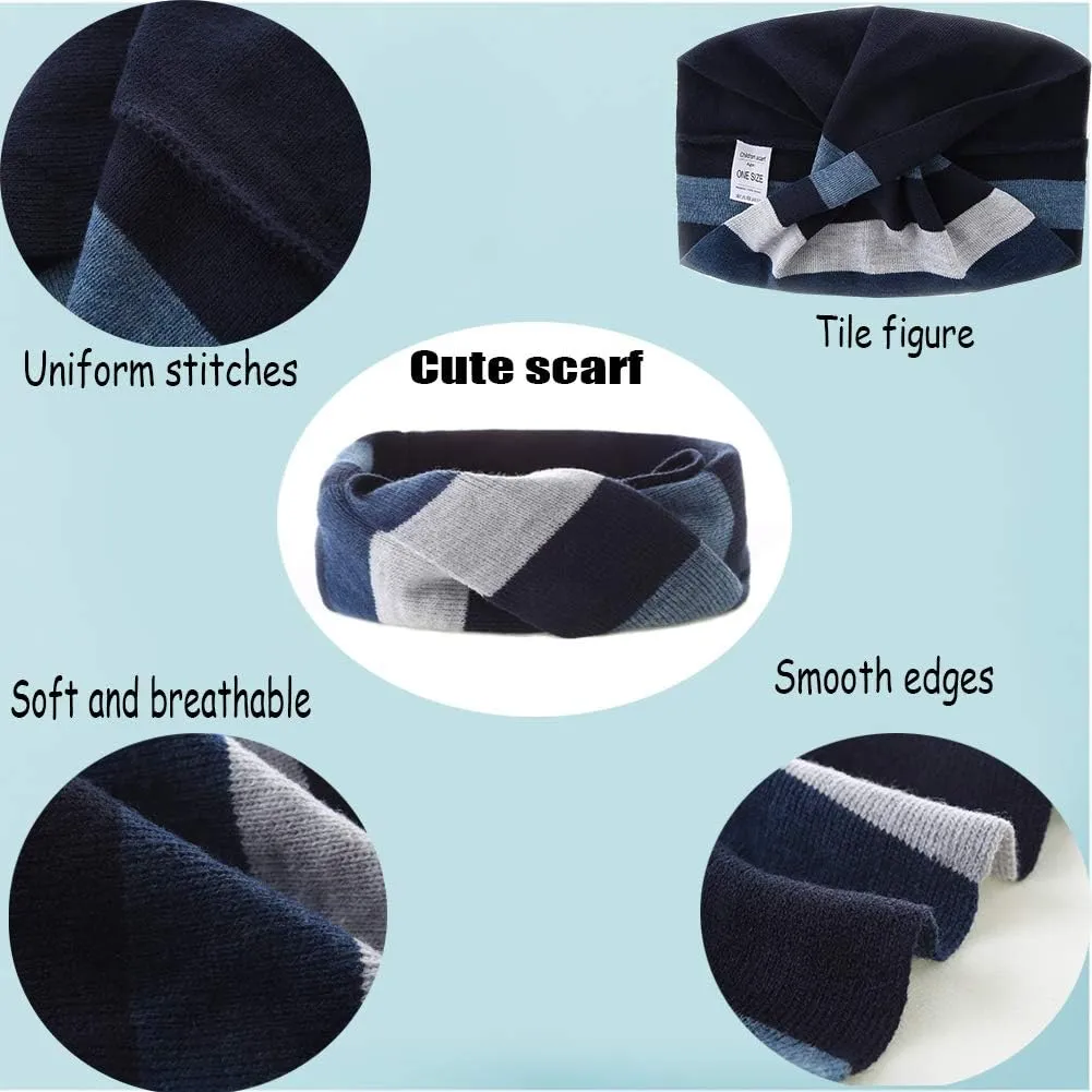 Moon Kitty Boys Winter Hats and Scarf Set Toddler Beanies Set for Boys Winter