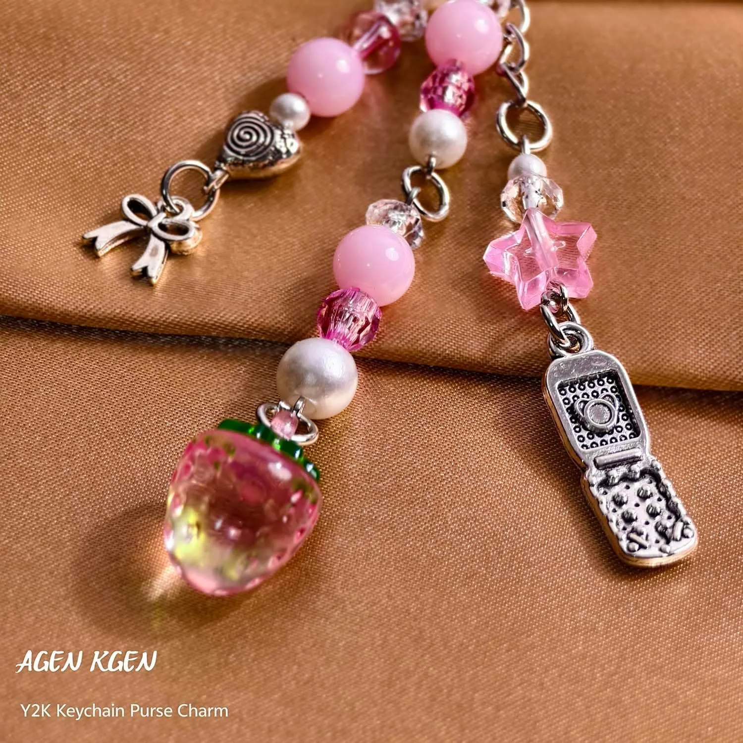 Novelty keychains Aesthetic Y2K Keychain Charms Stylish Keychains Accessories for Women Bag Purse Gifts