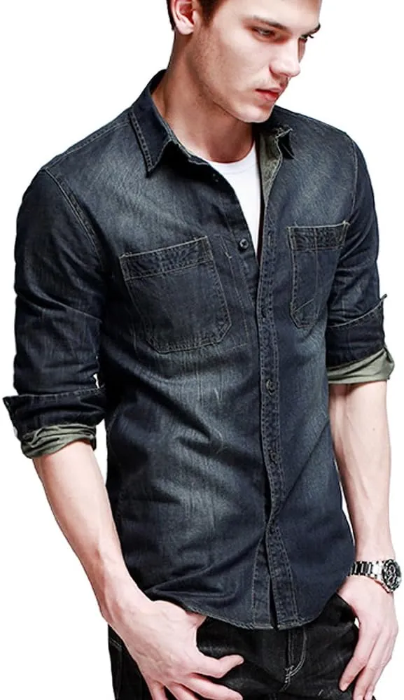 OCHENTA Mens Tapered Flat Front Casual Dress Pants, Chinos Pants Men