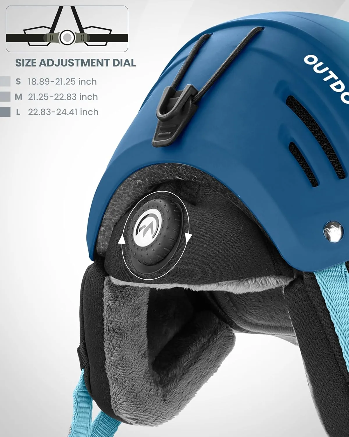 OutdoorMaster Kelvin II Ski Helmet - Snow Sport Helmet Snowboard Helmet for Men Women & Youth