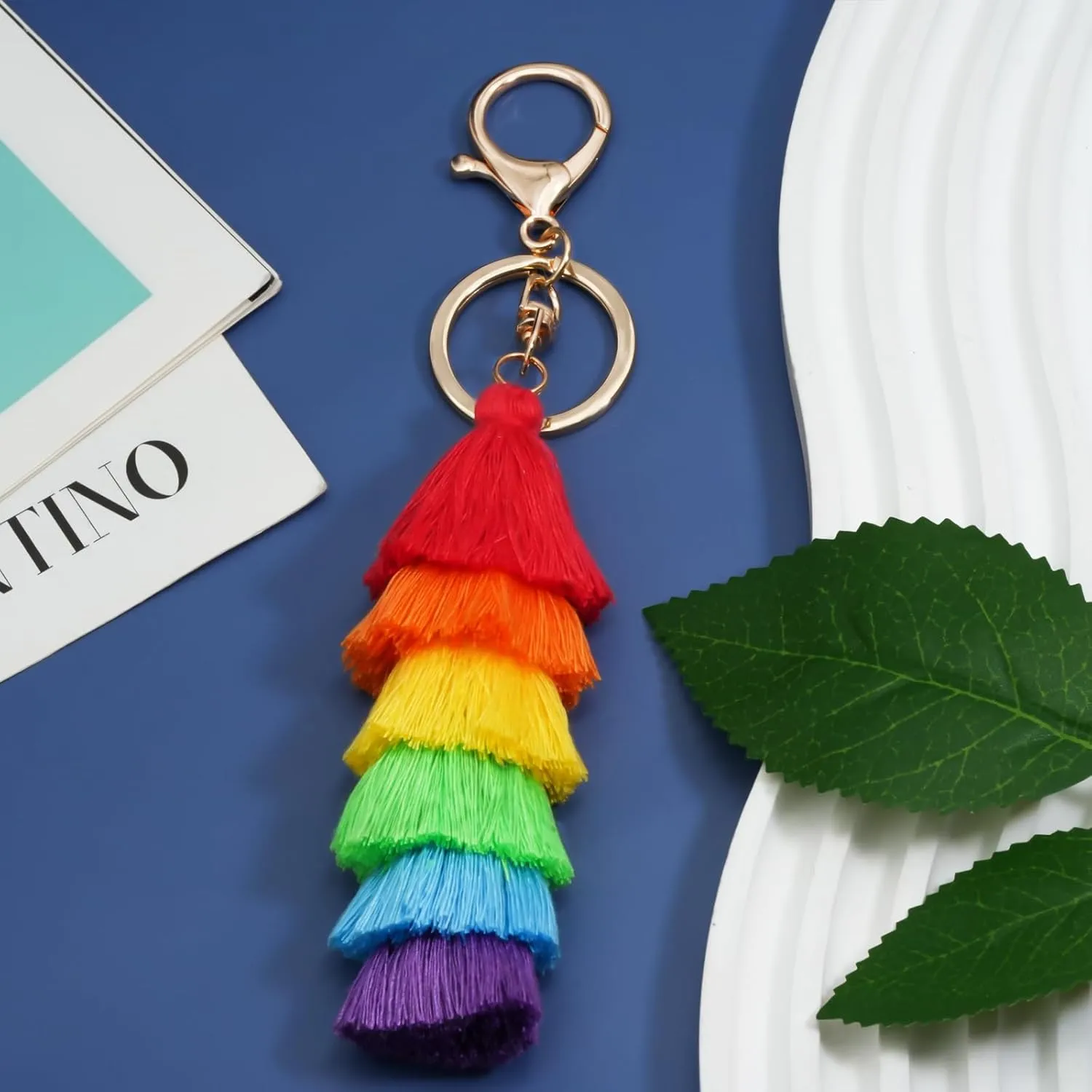 Pride Flag Keychain LGBTQ Accessories Rainbow Keychains LGBT Pride Bag Charm Purse Charms for Handbags Pride Stuff