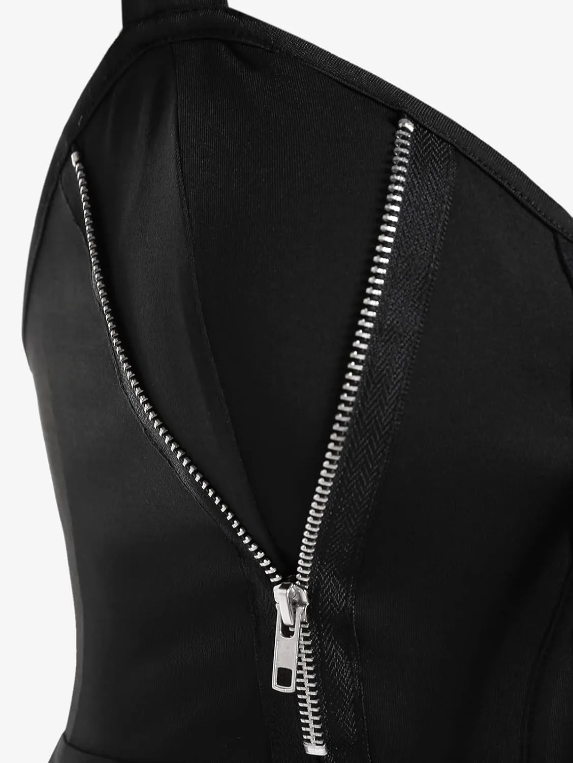 ROSE GAL Womens Plus Size Lace Up Zipper Crisscross Handkerchief Tank Top